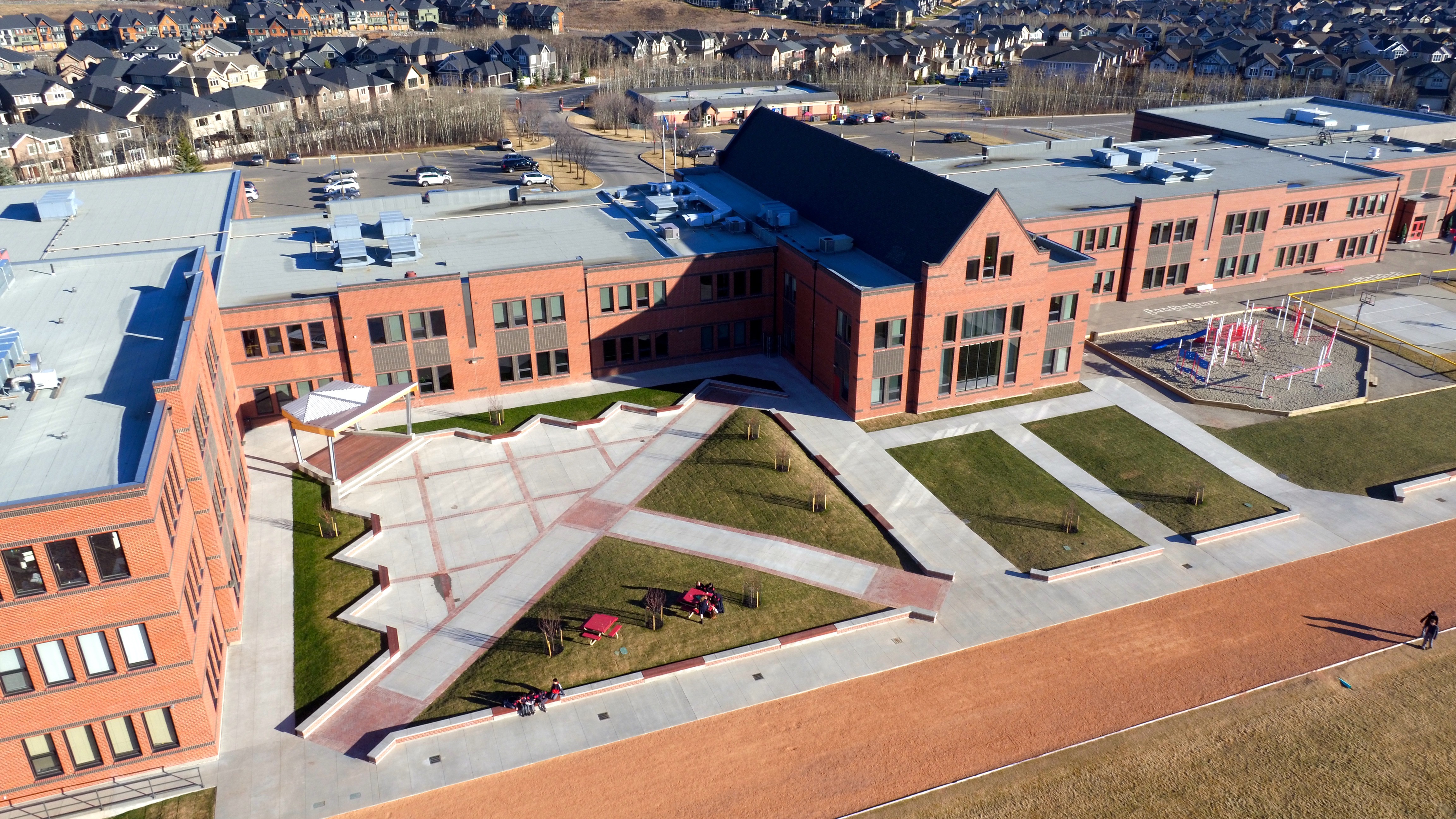 Create Construction Cakgary Webber Academy Courtyard